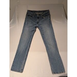 Levi Strauss 505 34/34 Mens Jeans Light Wash Straight Fit Size Denim Pants